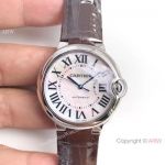 Swiss Grade Copy Ballon Bleu de Cartier Pink MOP Dial Watch